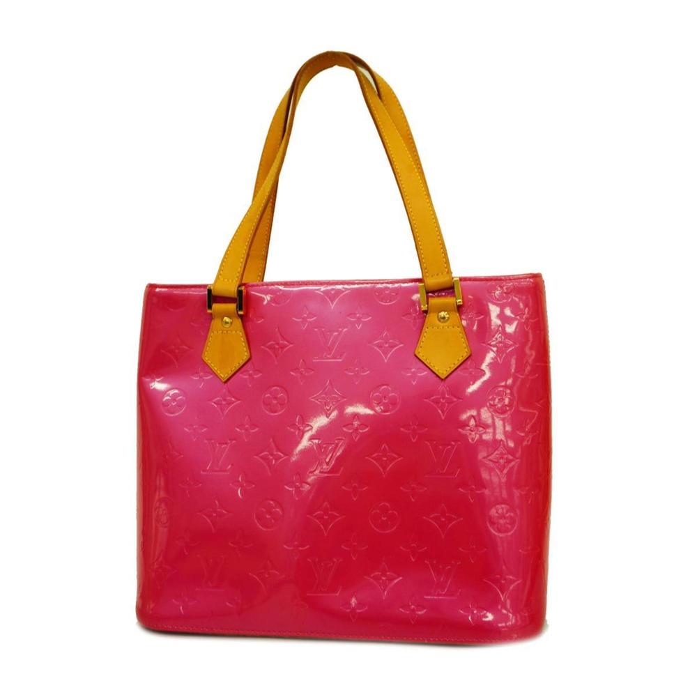 Louis Vuitton Tote Bag Vernis Houston M91219 Fuchsia Pink Ladies